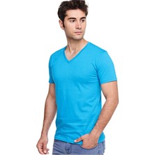 Fsm1453 Erkek V Yaka T-Shirt