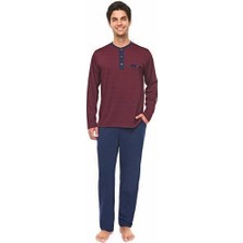 Çift Kaplan Uzun Kol Pijama Takım 8353