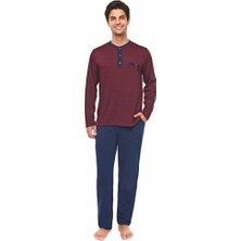 Çift Kaplan Uzun Kol Pijama Takım 8353
