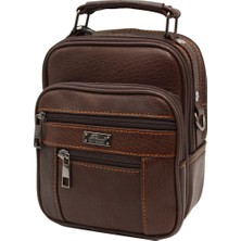 Arpelle 3009 Küçük Boy Kasalı Erkek El ve Omuz Askılı Çanta