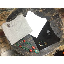 Si̇sters2hc Basic V Yaka Viskon Merserize Kumaşlı T-Shirt