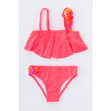 Penti Parlak Pembe Kız Çocuk Rosy Tek Omuz Bikini Takımı