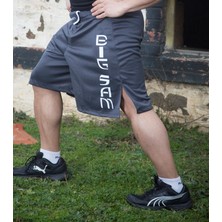 Big Sam Yırtmaçlı Gri Şort 1415