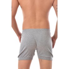 Tutku 3 Adet  0111  Erkek Paçalı Boxer Gri Gri