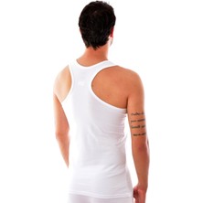 Tutku 3 Adet  1304 Erkek Spor Elasthan Atlet Beyaz