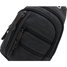 Seventeen 3473 Kanvas Body Bag Çapraz Çanta Siyah