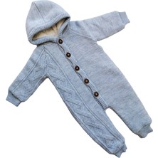 Puppis Baby Kapşonlu Welsoft Triko Tulum