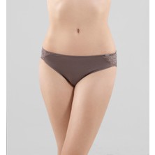 Blackspade Kadın Modal Elastan Slip 1349 - Kahverengi