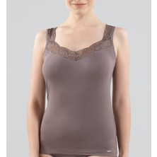 BLACKSPADE 1343 BAYAN COMFORT DANTELLİ AÇIK KAHVE ATLET