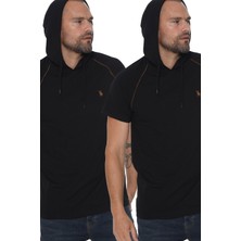 Dewberry İkili Set T8570 Kapüşonlu Erkek T-Shirt