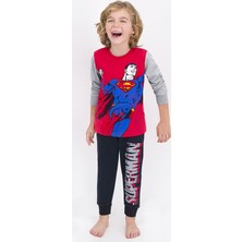 Superman Lisanslı Erkek Çocuk Pijama Takımı