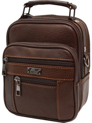 Arpelle 3009 Küçük Boy Kasalı Erkek El ve Omuz Askılı Çanta