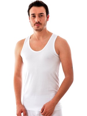 Tutku 6 Adet  1201 Erkek Modal Elasthan Atlet Beyaz