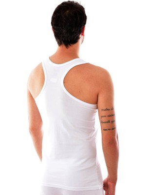 Tutku 6 Adet  1304 Erkek Spor Elasthan Atlet Beyaz