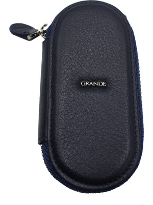 Grande 716 Deri Anahtarlık Lacivert