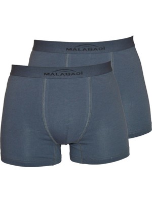 Malabadi Erkek Boxer 2'li Penye Cotton Füme 075