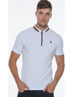 Dewberry İkili Set T8571 Fermuarlı Erkek T-Shirt