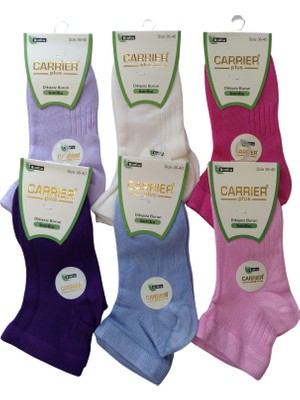 Carrier Plus Kadın Bambu Uzun Patik Çorap 6 Çift