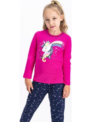 U.s. Polo Assn. Fuşya Lisanslı Kız Çocuk Pijama Takımı