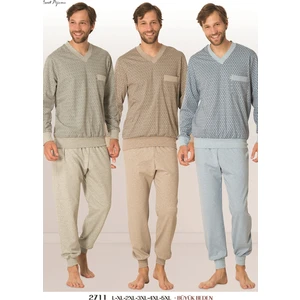 By Mecit Pijama 2711 Büyük Beden Erkek Pijama Takımı