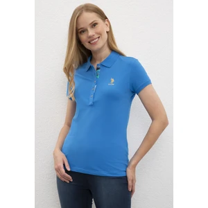 U.S. Polo Assn. Kadın Kobalt Basic T-Shirt