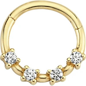 Altın Sepeti Altın Halka Taşlı Tragus Piercing