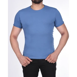 Suprem Kısa Kol  Pis Dikiş Slimfit Düz T-Shirt