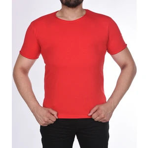 Suprem Kısa Kol  Pis Dikiş Slimfit Düz T-Shirt