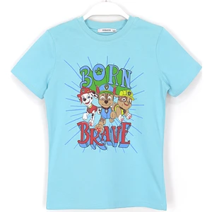 Dobakids Paw Patrol Rubble Marshall Chase Baskılı Çocuk T-Shirt 2 - 7 Yaş Aralığı Mavi