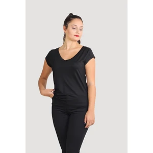 Si̇sters2hc Basic V Yaka Viskon Merserize Kumaşlı T-Shirt