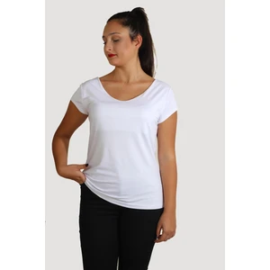 Si̇sters2hc Ön Arka V Yaka İç Göstermez Viskon Merserizeli T-Shirt