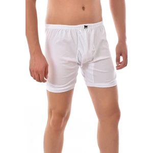 6 Adet  0110  Erkek Paçalı Boxer Beyaz Beyaz
