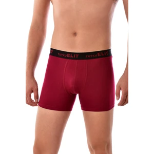 3 Adet  1252  Erkek Modal Elasthan Boxer Bordo