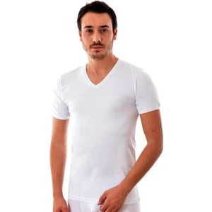 1303 Erkek V Yaka Elasthan Fanila Beyaz