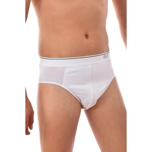 3 Adet  1351 Likralı Kemerli Elasthan Erkek Slip Beyaz