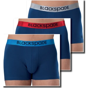BLACKSPADE 9470 ERKEK MODERN BASİC 3 LÜ MAVİ-305 BOXER