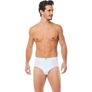 Seher Yıldızı Erkek Beyaz Kom Slip 12'li Ekonomik Paket