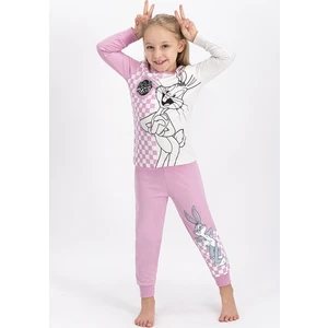 Bugs Bunny Lisanslı Kız Çocuk Pijama Takımı