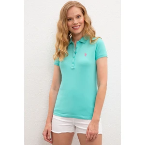 U.S. Polo Assn. Kadın Mint Basic T-Shirt 50222743-VR090