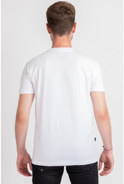I And Basic Beyaz %100 Organik Pamuklu Basic Erkek Tişört / Simple Is Beatiful M