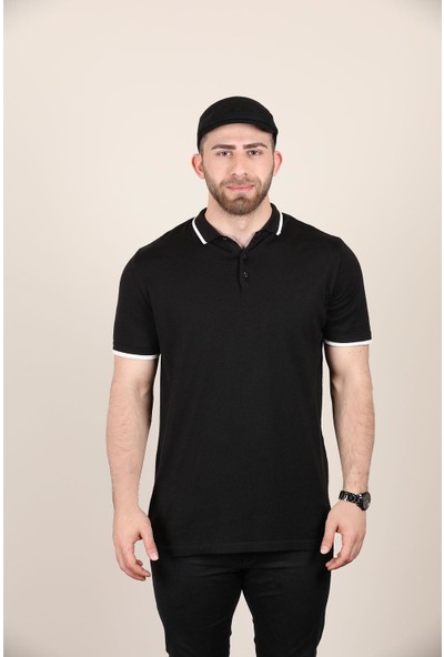 Alexander Gardi Polo Yaka T-Shirt Siyah (AG502301)
