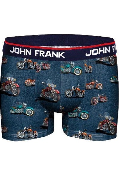 John Frank Baskılı Boxer Motorcycle