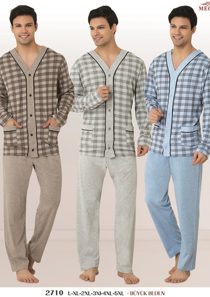 2710 Pamuklu Erkek Pijama Takımı