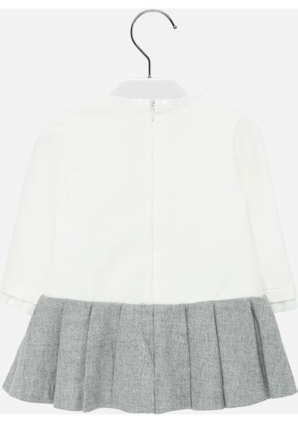 Kız Bebek Gri Pileli Elbise 2912 12 Ay fiyatları