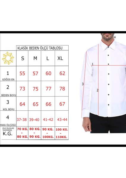 Klasik Kesim Pamuklu Erkek Gömlek