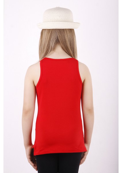 Kız Çocuk Omuz Şerit Aksesuarlı Atlet modelleri