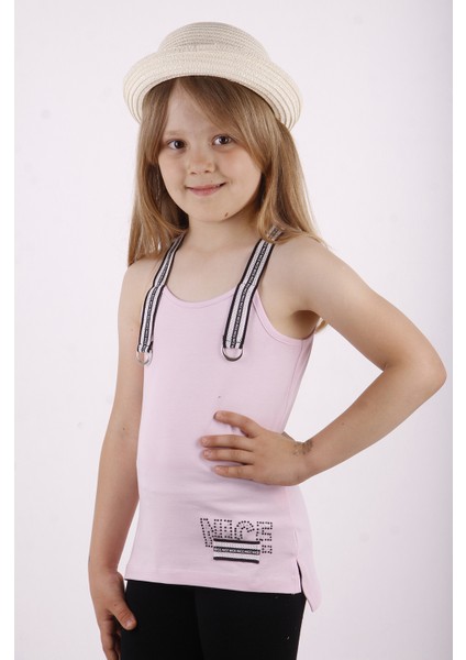 Kız Çocuk Omuz Şerit Aksesuarlı Atlet modelleri