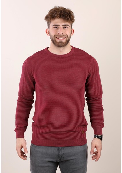 Bisiklet Yaka Regular Fit Casual Kazak Yeni Sezon