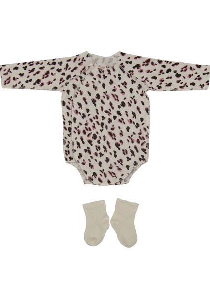 Idil Baby Prematüre Bebek Zıbın Body 13589 Leopar Yenidoğan