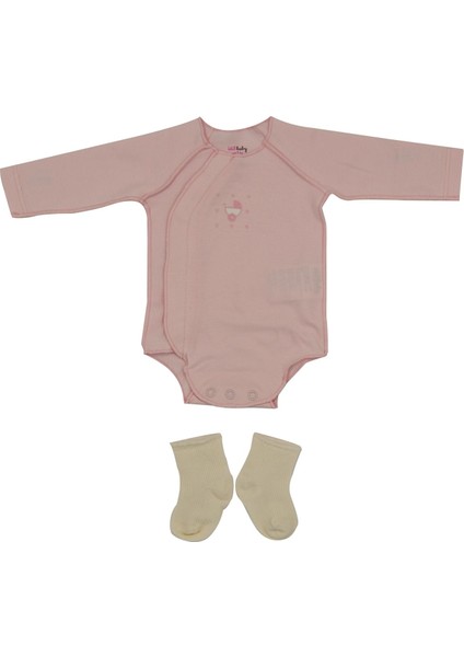 Idil Baby Prematüre Bebek Zıbın Body 13589 Pembe Yenidoğan